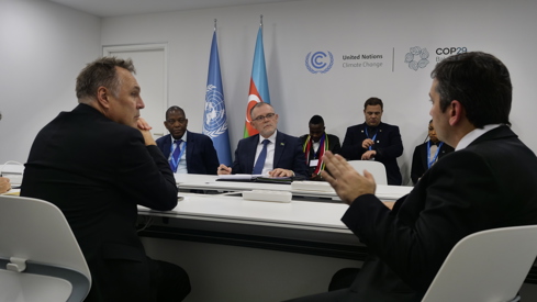 Sandvik og kollega fra Sør-Afrika møter COP29-presidentskapet