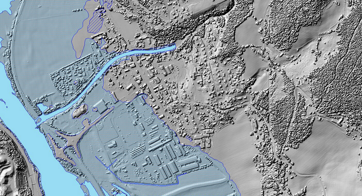 Figure 5.5 Detailed national elevation model.