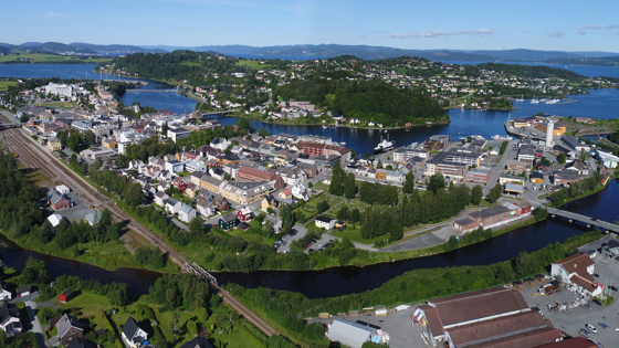 Levanger sentrum.