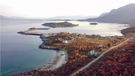 Figur 6.6 Regjeringen har bevilget midler til planlegging av testfasiliteter for oljevernteknologi på Fiskebøl i Lofoten.