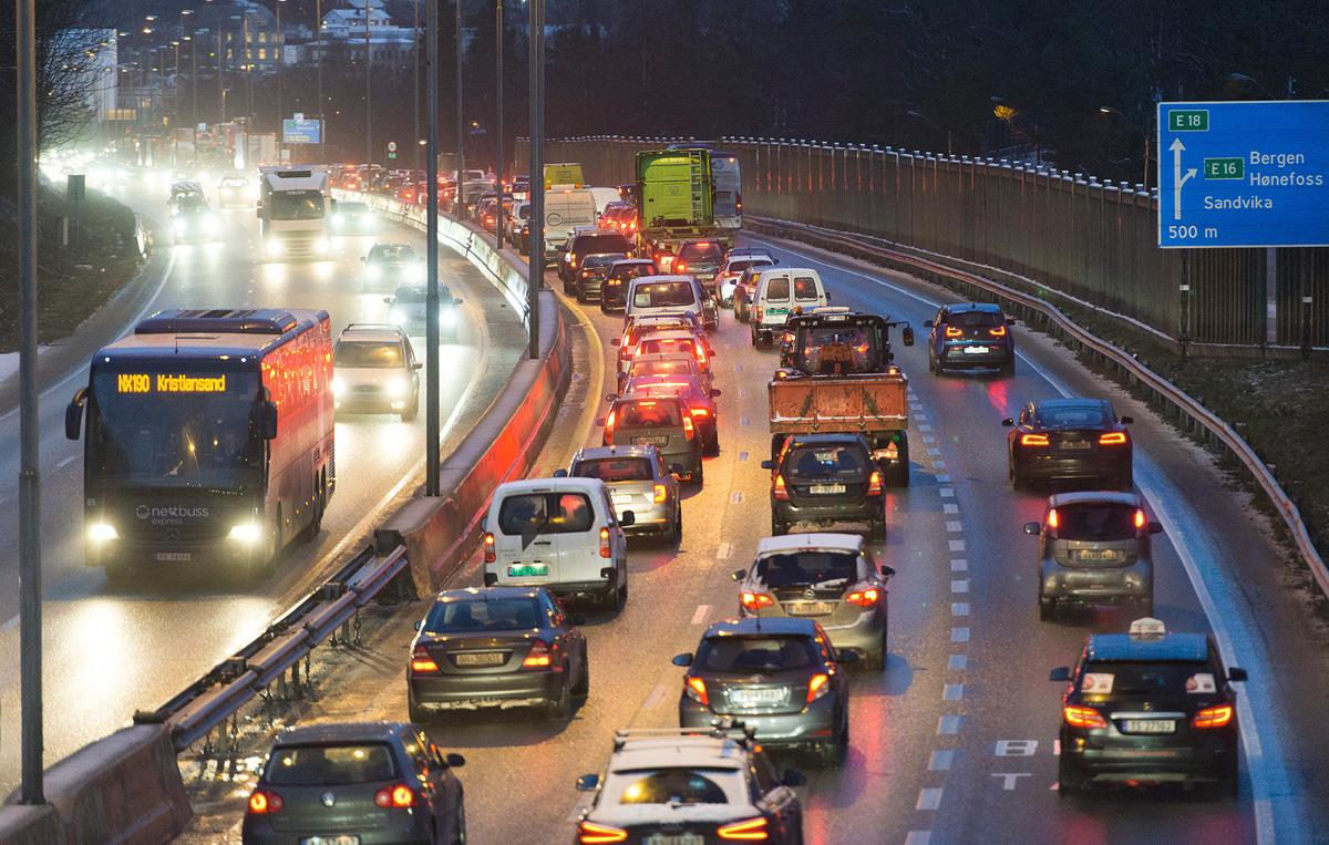 Illustration photo. Highway traffic.