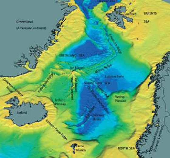 Kontinentalsokkelen - havbunn