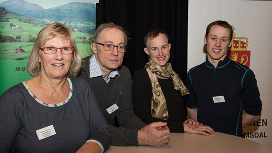 Fire produsentar bidrog med sine perspektiv. Frå v. Jorunn Kvernen, Jarle Hole, Kjersti Fløystad Ellingsgård og Vegard Smenes.