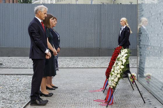 Minnemarkeringen i regjeringskvartalet 22. juli 2022. 