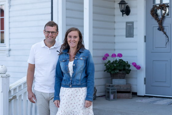 Arthur og Marit Salte på Torvholen Gard i Klepp kommune