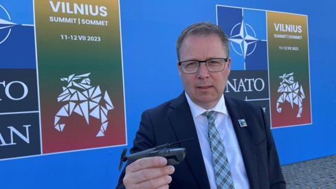 Norway's Minister of Defence Bjørn Arild Gram