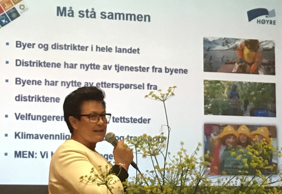 Stortingsrepresentant Ingunn Foss fra Lyngdal