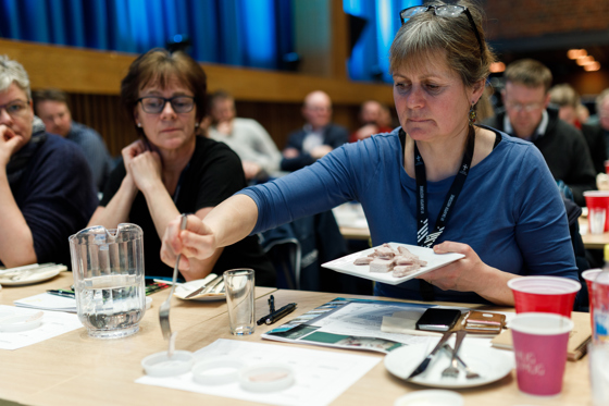 Blindtesting. Vi smaker på Trøndelag. Fra venstre Hanne Heimveg og …