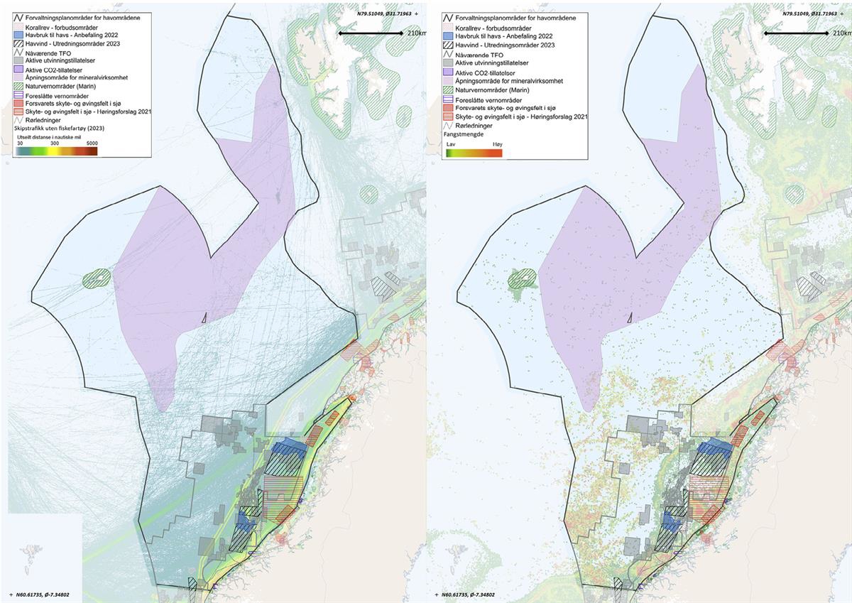 Figur 3.3a/b
Norskehavet
Kilde: Arealverktøyet / BarentsWatch