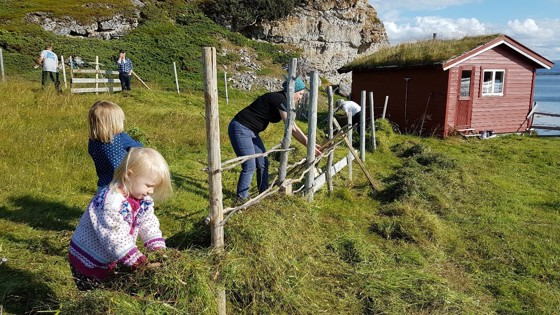 Slåttedag i Gåradak Porsanger kommune. 