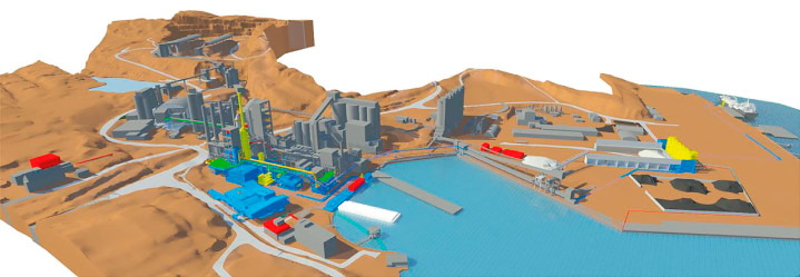 Figure 4.2 Illustration of Norcem’s carbon capture facility
