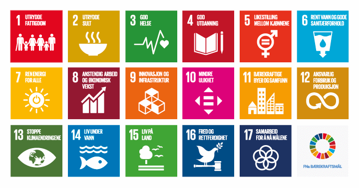 Figur 1.2 Bærekraftsmålene 
