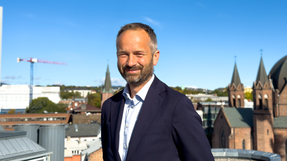 Bilete av ny assisterende departementsråd Vegard Sørebø. 