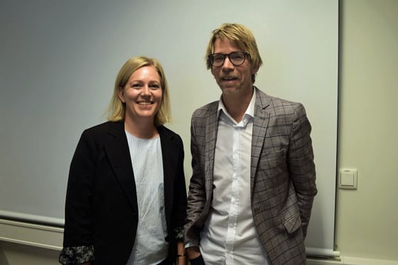 Kristiane Haug Berg frå Heidner Biocluster og Lars Gillund frå industriklynga 7sterke.