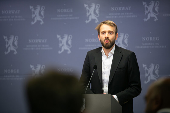 Bilde av næringsminister Jan Christian Vestre.