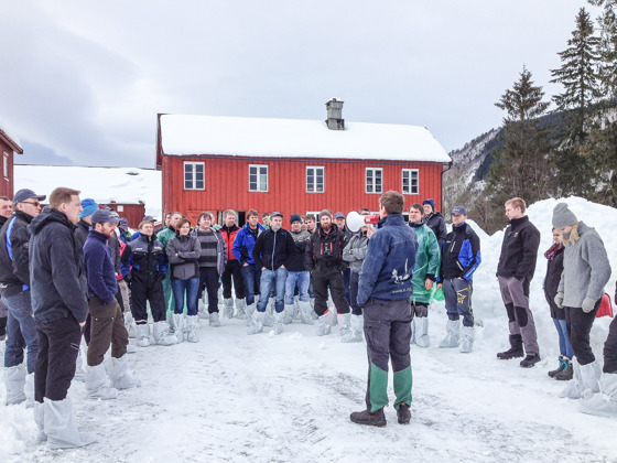 Fagtur bygg for ammeku, besøk hos Sivert Mauset i Surnadal.