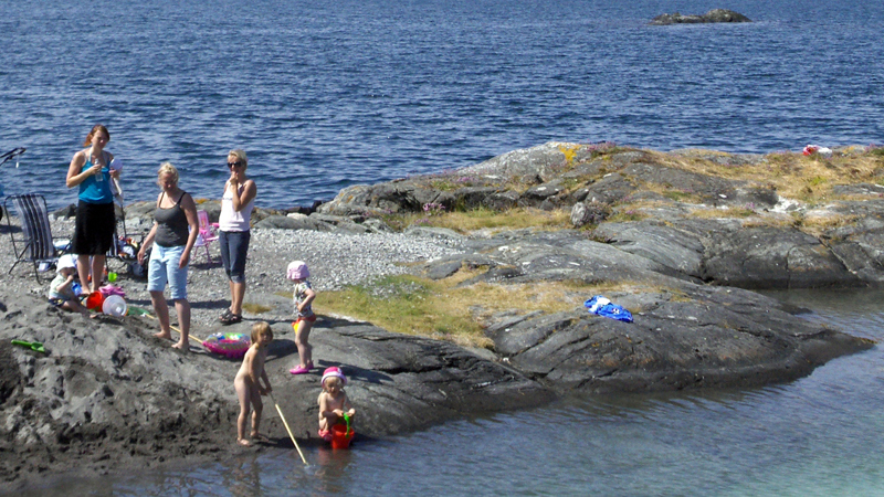 Friluftsområde badeplass