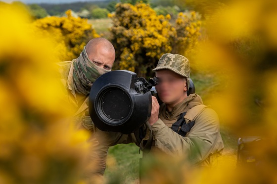 Illustrasjonsbilete: Trening av ukrainske soldatar. 