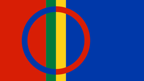 Det samiske flagget.