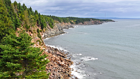 Kystlinje i Quebec, Canada