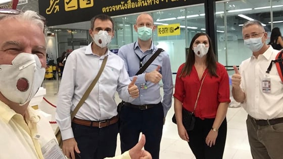 Mange reisende kommer seg hjem takket være samarbeid mellom EU og nordiske land. Foto: Ambassaden i Bangkok