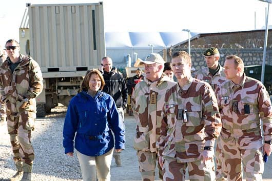 Forsvarsminister Grete Faremo i Meymaneh, Afghanistan